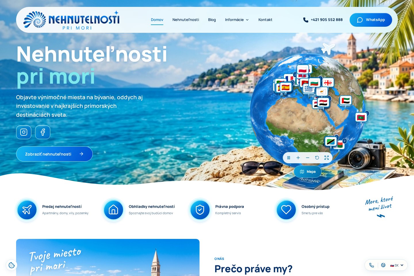 Nehnuteľnosti pri mori – desktop